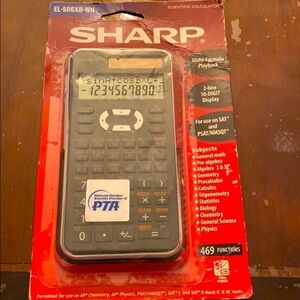 New Sharp black scientific calculator